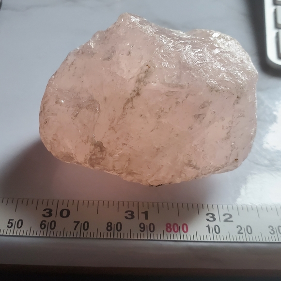 Love Pink Quartz Rock Crystal Good Vibes Boho - Picture 3 of 4